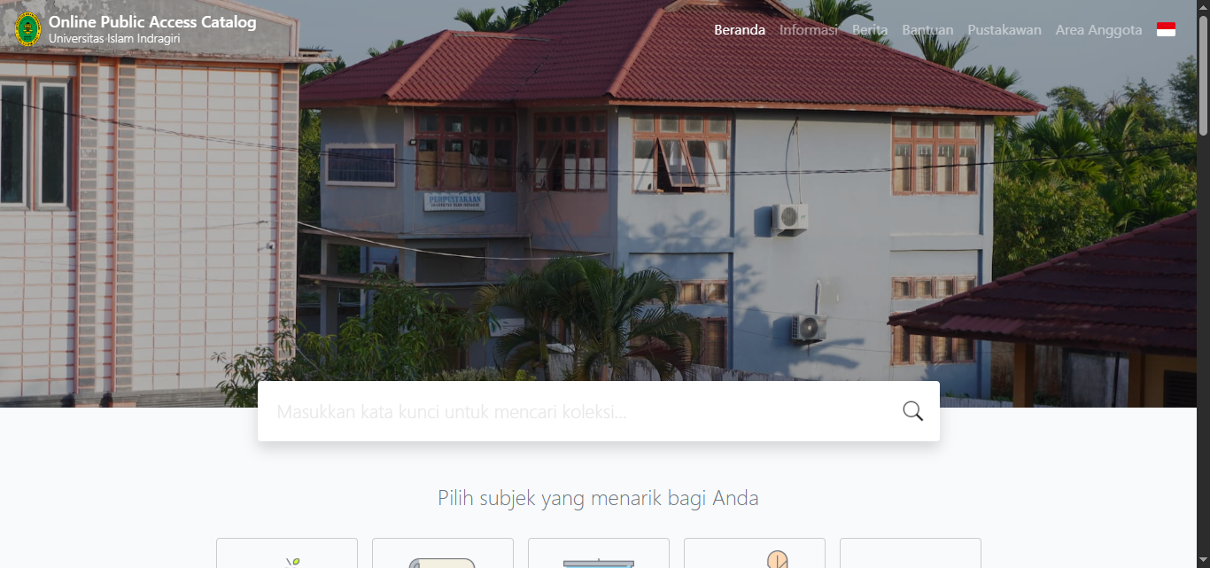 Online Public Access Catalog Universitas Islam Indragiri