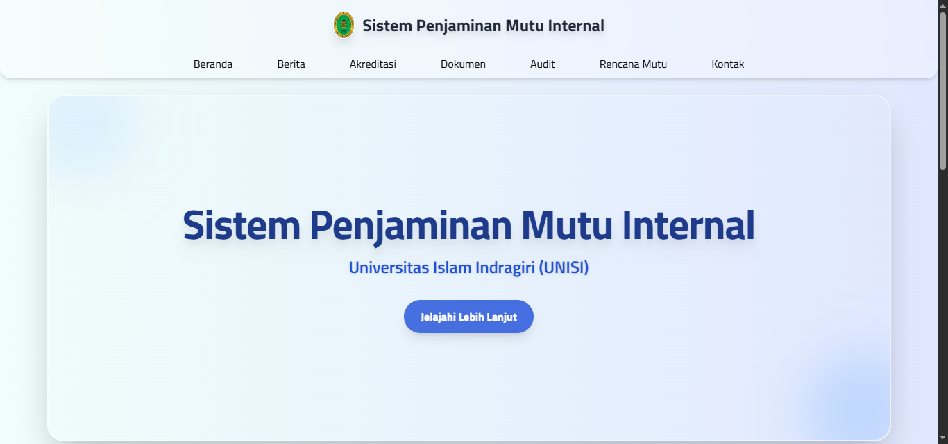 Sistem Penjaminan Mutu Internal Universitas Islam Indragiri